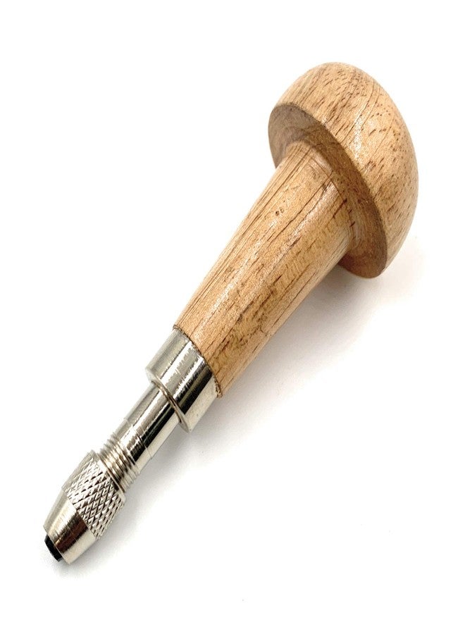 Aone Wooden Handle & Swivel Tool Handle Pin Vise Set of 2 with Adjustable Chuck for Graver, Beading Tool & Small Needle File for Bezel Setting, Jewellery & Model Making, Beading, Hobby Craft DIY - Image 3